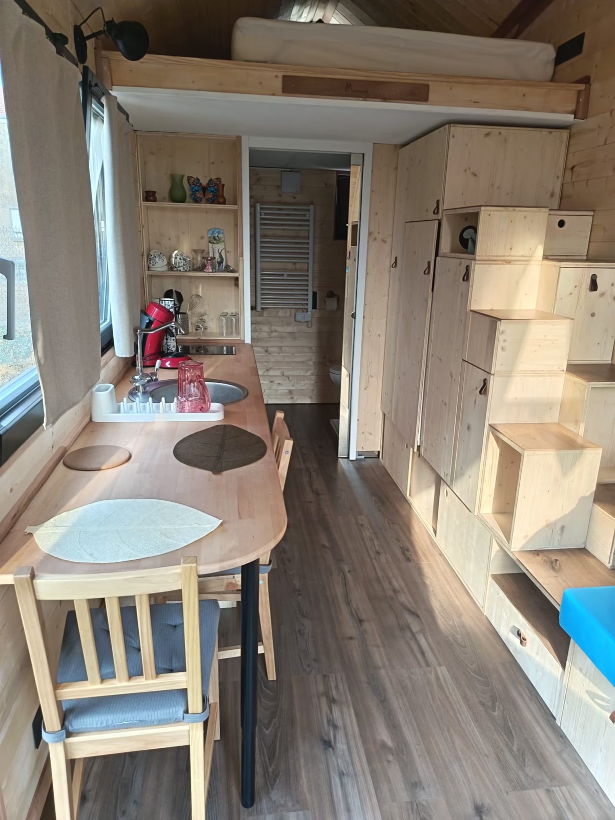 Intérieur de la tiny house