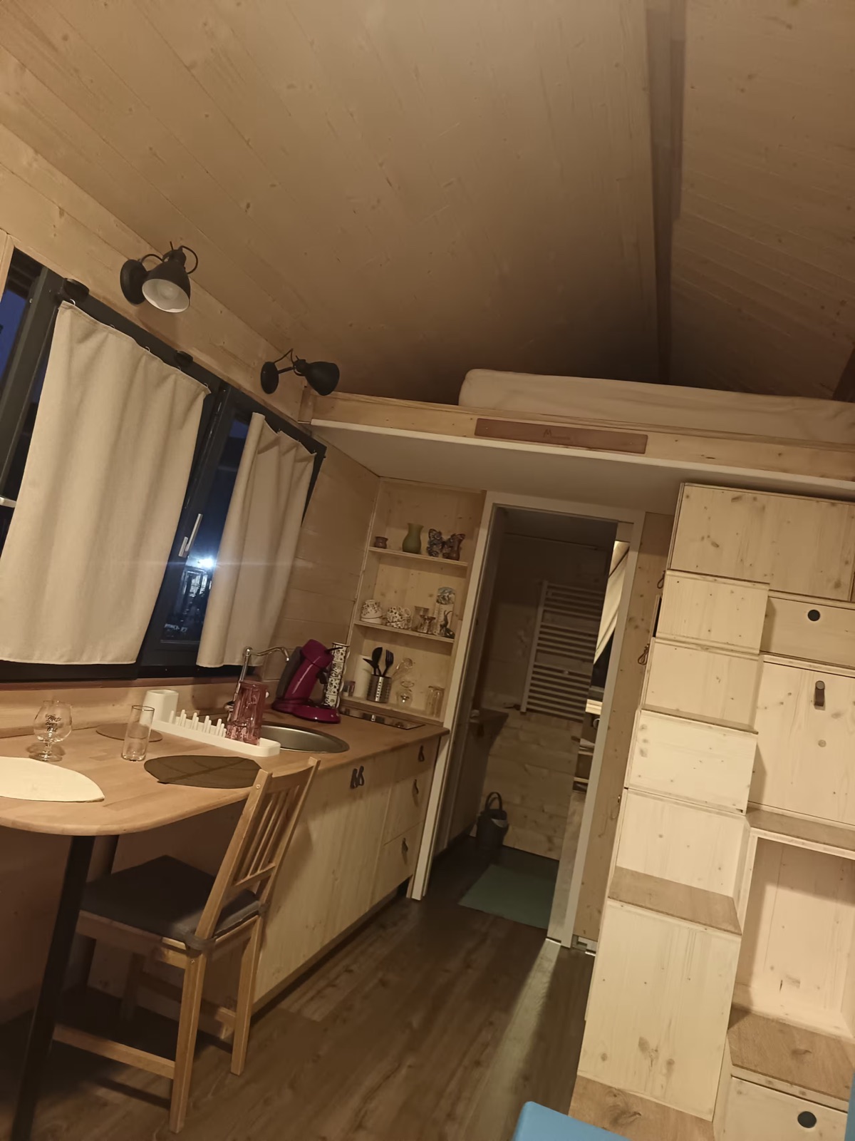 Intérieur de la tiny house